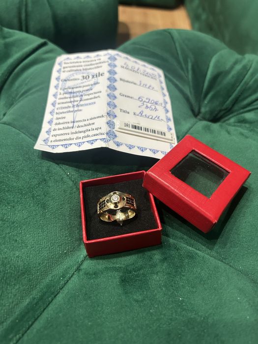 Vind inel aur nouuuu barbatesc 585 /14 k