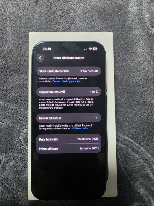 IPhone 17 pro 256, garanție valabilă