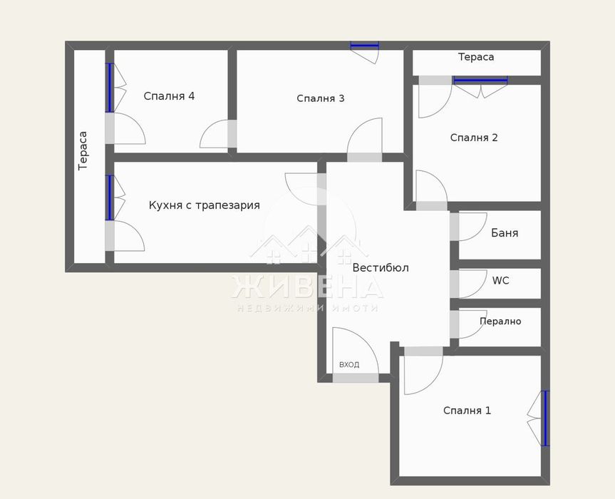 Продавам 4-стаен апартамент, кв. Възраждане 2, ЧЖП: 118 кв.м