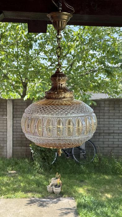 Candelabru deosebit - cristal si bronz