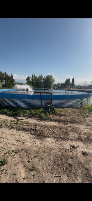 Каркасные бассейны для выращивания рыбы, сазана, форели