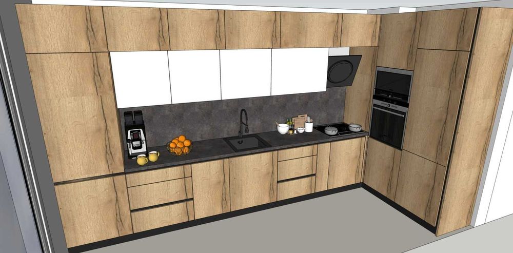 Изработка на мебели и кухни по индивидуален 3D проект на Аутокад