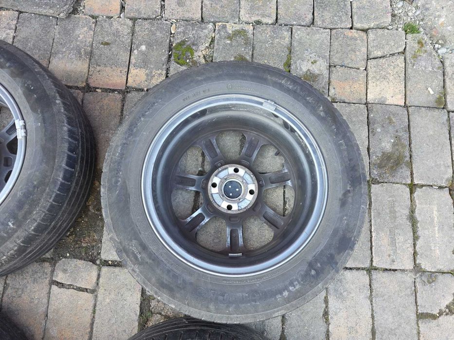 Set Roti Vara cu JANTE ORIGINALE Ford Ecosport din ALIAJ 16 inch + Senzori presiune + Cauciucuri Vara Continental