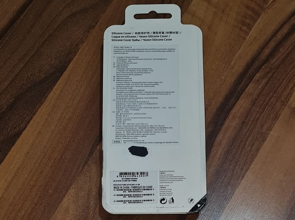 Husa originala Samsung Clear Standing Cover Galaxy S21 Ultra 5G G998