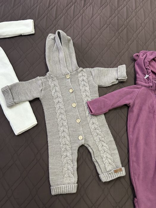 Вязанный комбинезон 3-6 мес