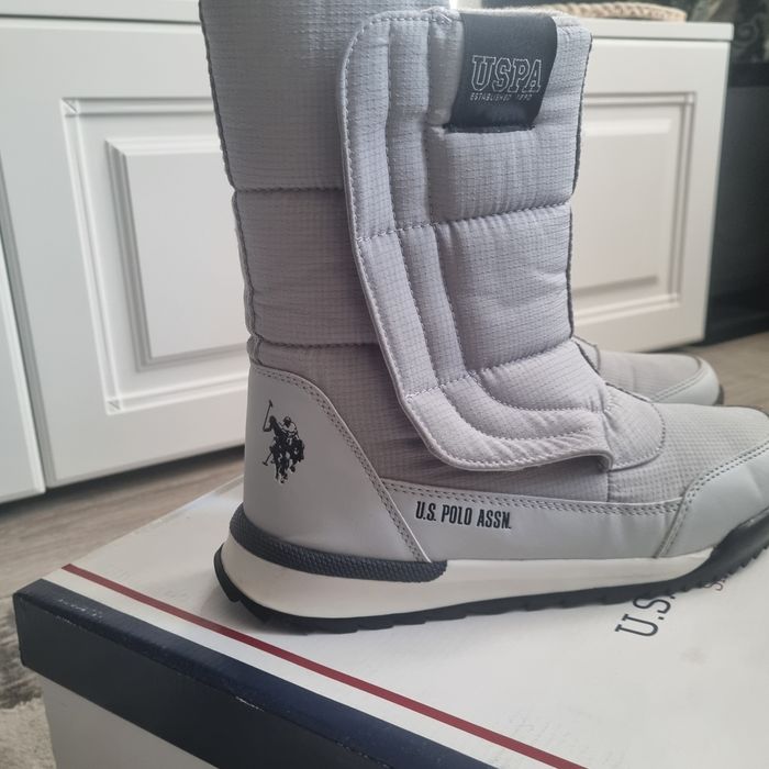 U.S. Polo Assn.Cizme matlasate cu velcro, Clark