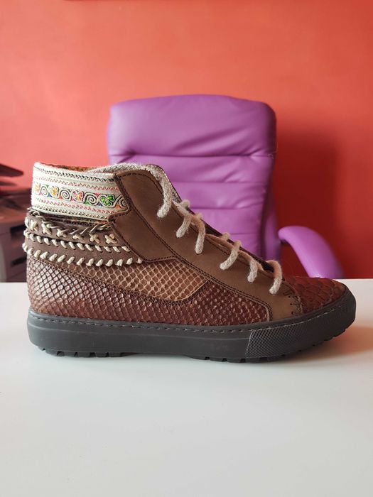 Обувки от телешка кожа ръчна изработка уникат № 39