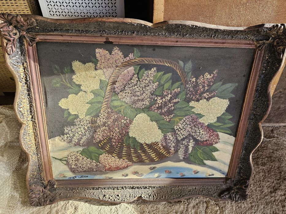 Tablouri pictura manuala pe pânză cu ramă din lemn