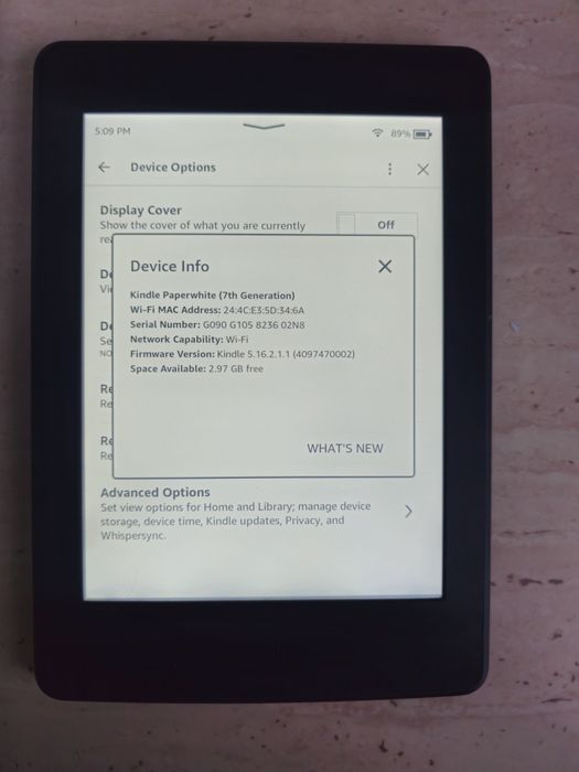 Kindle Paperwhite 7 th generation