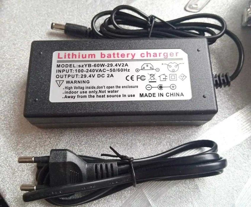 Зарядно Електрическо Колело Скутер 7S Battery Charger 24V 29.4V 2A