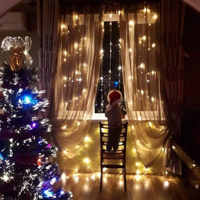 Гирлянда штора Фарадей