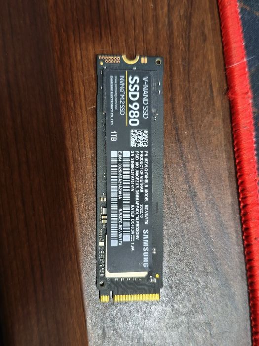 SSD Samsung 980 1TB NVMe M.2 PCI 3.0