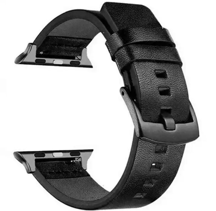 Curea Piele Maro / Neagra Ceas Apple Watch Husa Folie Silicon