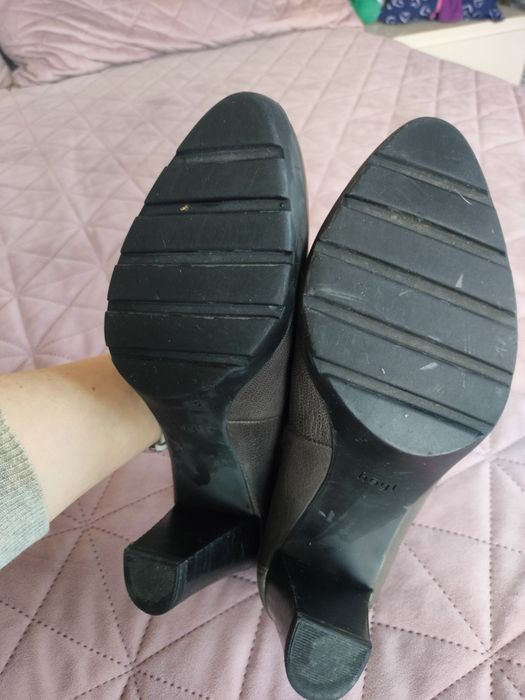 HOGL 38 номер, дамски обувки естествена кожа с ток