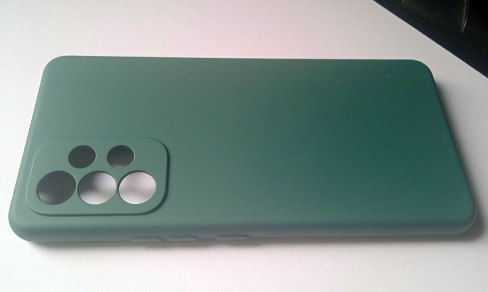 Husa Samsung Galaxy A33 5G, silicon, microfibra pe interior, verde