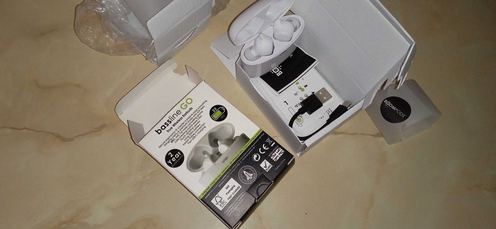 Casti NOI fără fir Bluetooth 5.0 Bassline Go True wireless android