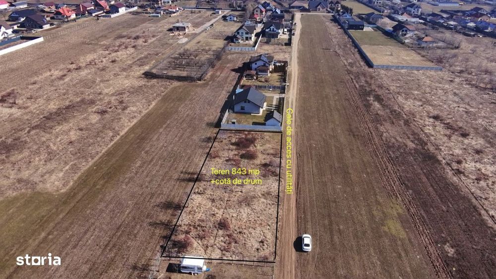 Teren intravilan 843 mp Dumbrava Rosie