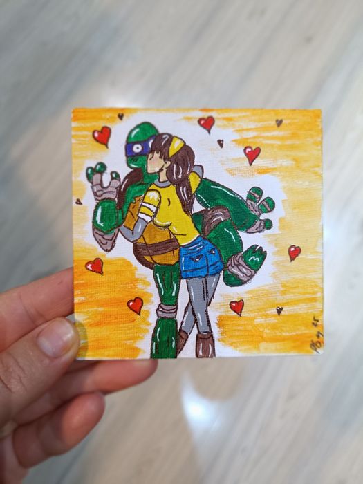 Миниатюи, ръчно рисувани магнитчета