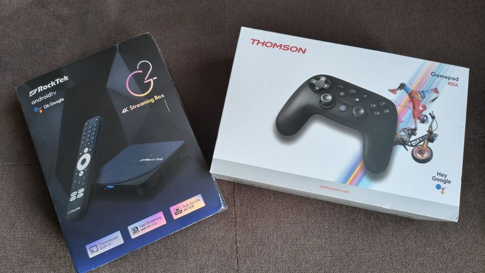 RockTek G2 Streaming Box 4K + Gamepad Thomson 400A