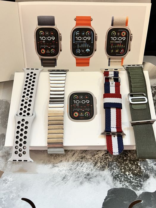 Apple watch Ultra, cellular, GPS, carcasa Titanium, 49mm, Green Alpine