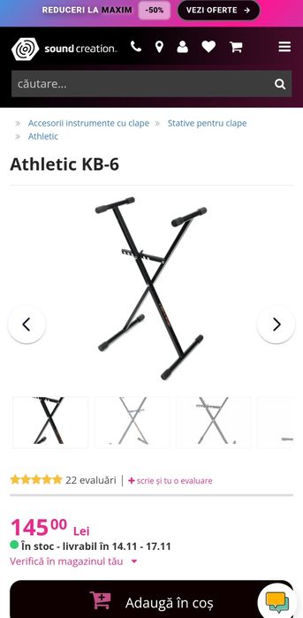 Vând stativ Athletic KB-6