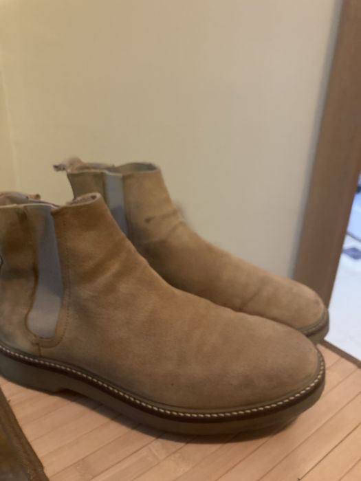 ZARA обувки естествен велур