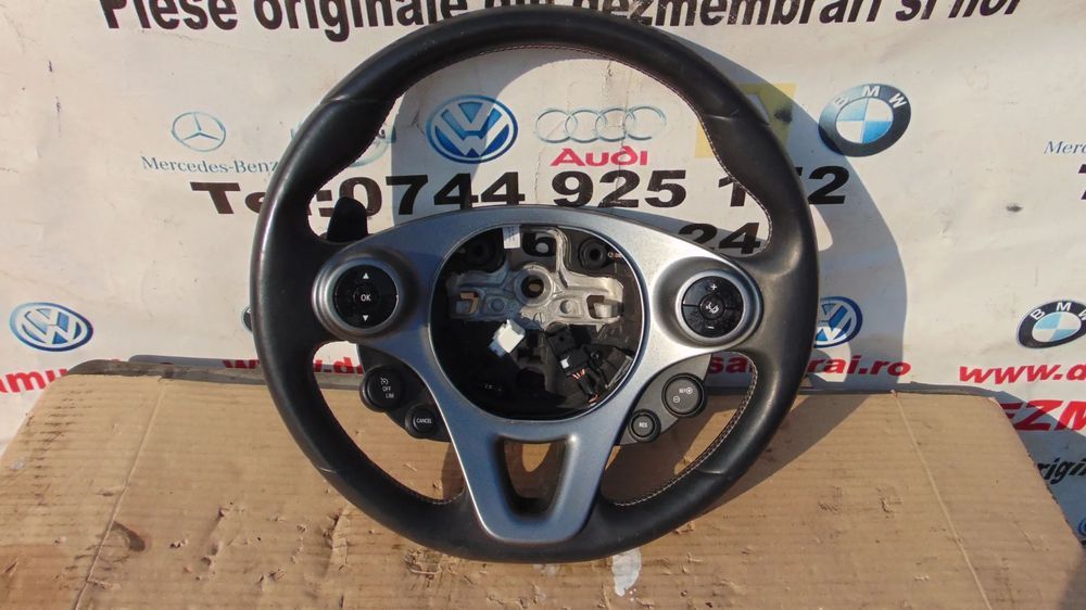 Volan Piele smart w453 dupa 2014 volan cu comenzi smart fortwo fourfor brabus dezmembrez