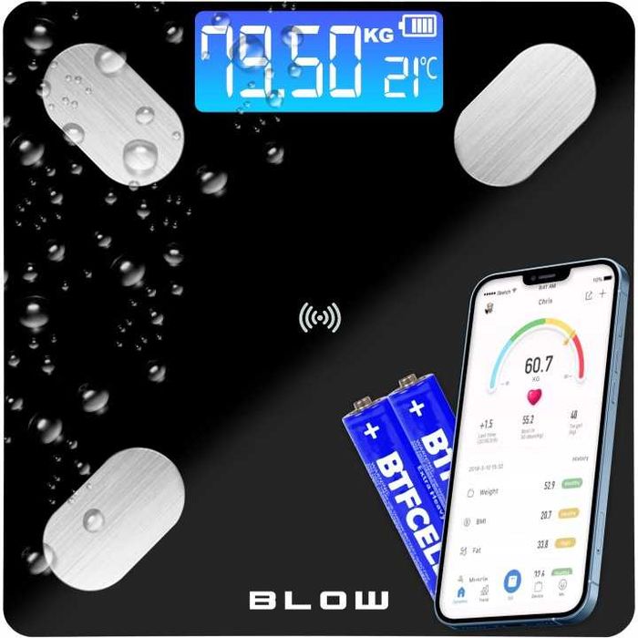 Смарт Кантар с Bluetooth приложение за телефон, Телесен Анализ