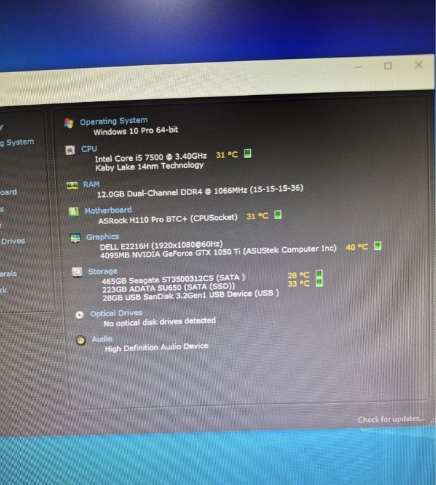 PC Gaming i5 DDR4 GTX 1050TI WiFi CS2 GTA V