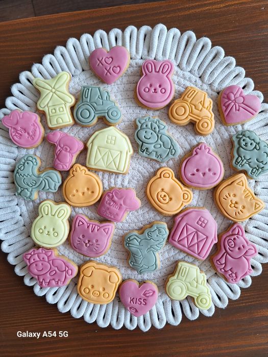 Бисквитки с фонданов принт