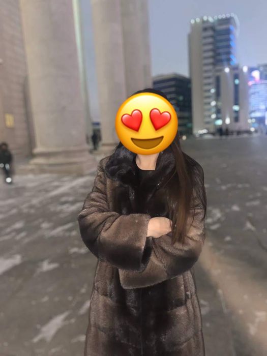 Норковая комбинированная шуба