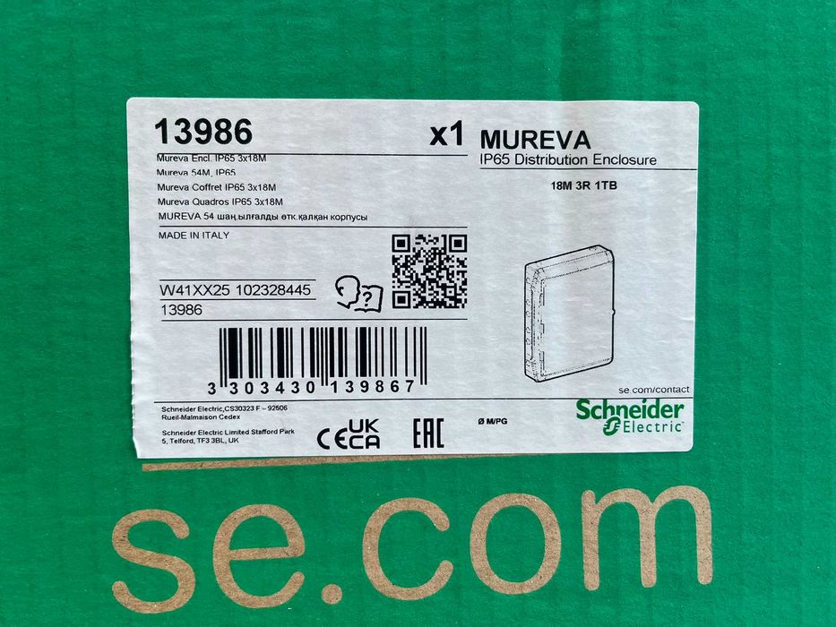 Tablou electric aparent Kaedra, Ip 65, 3 X 18 Module, Usa Transparenta, Schneider, 13986
