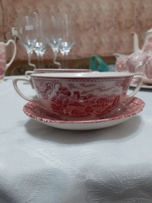 Set cești mic dejun porțelan vechi de colecție anglia