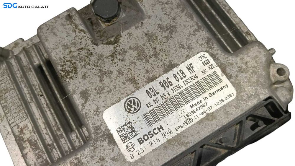 Kit Pornire ECU Calculator Motor cu Cip Cheie si Ceas Ceasuri Bord Volkswagen Caddy 3 2.0 TDI CFHC 2011 - 2015 Cod 03L906018NF 0281018030 [M8700]