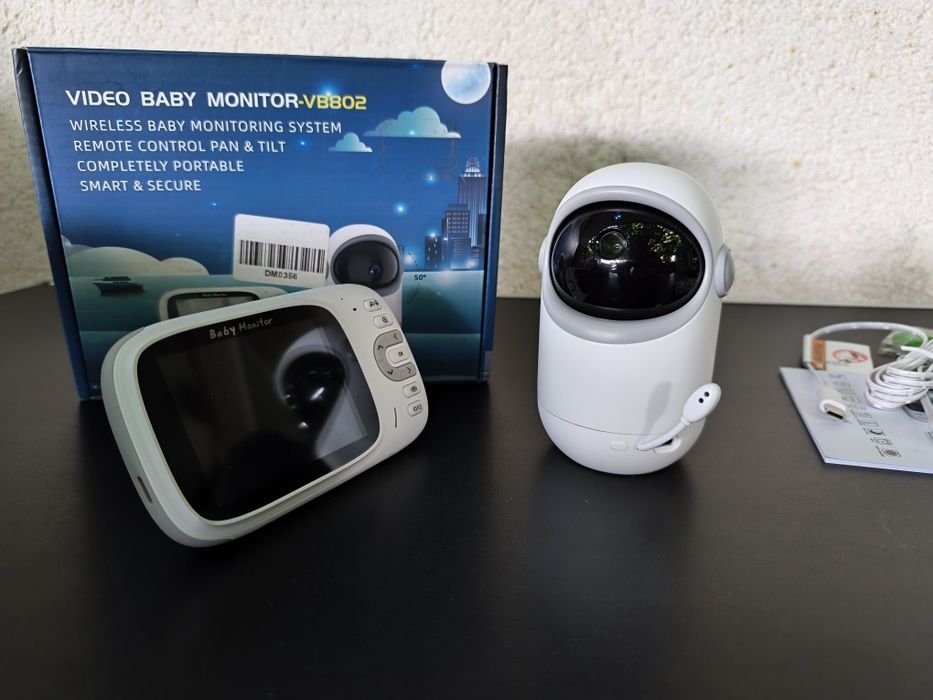 Monitor bebe camera supraveghere video copii bebelusi VB802 techsuit interfon wireless  360 grade