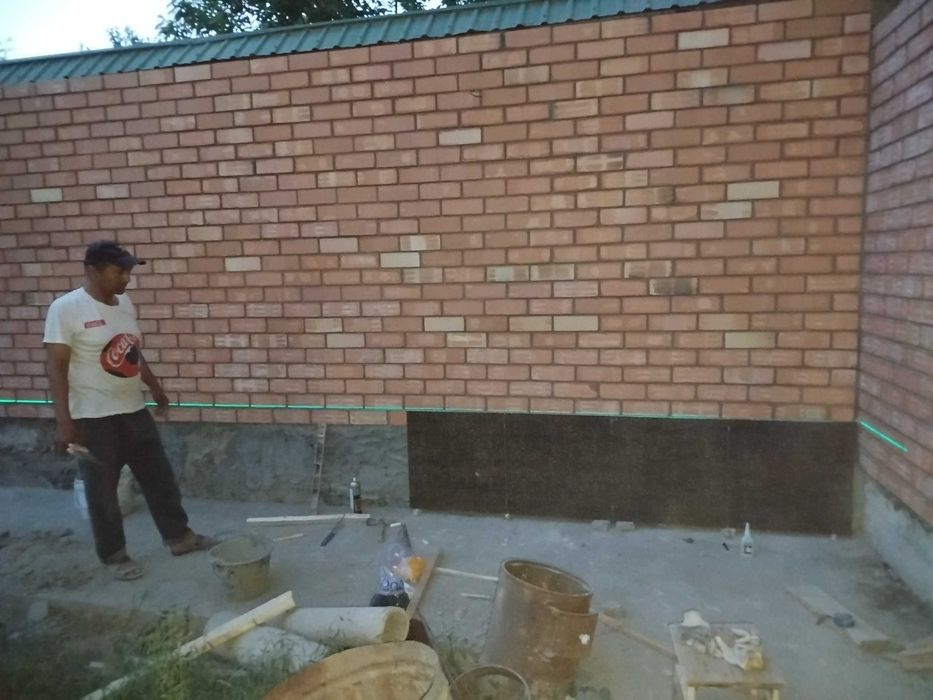 Balkonga g'isht teramiz.Kladka balkon.Керпичная кладка балканов