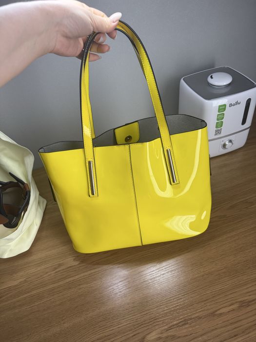 Сумка кожа желтая
