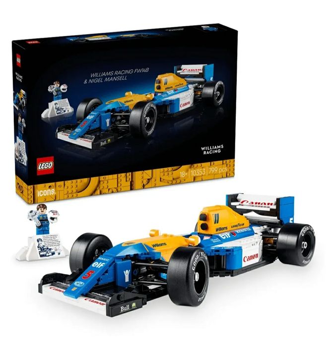 LEGO Icons Williams Racing FW14B si Nigel Mansell 10353
