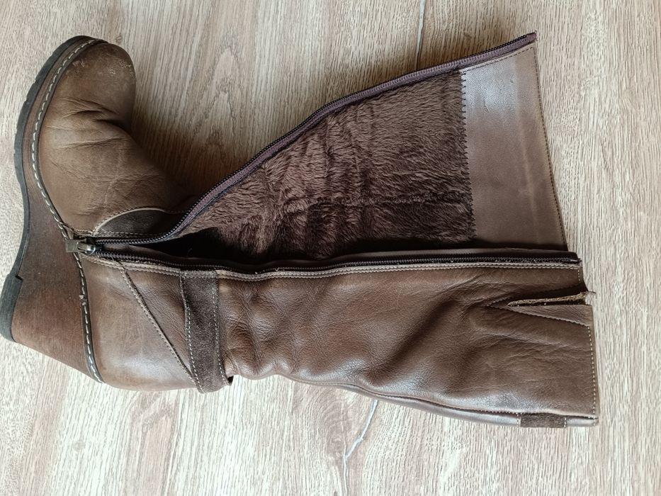 Ботуши естествена кожа 37 + подарък