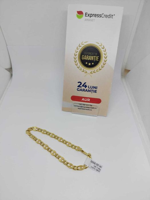 Bratara aur 18k 7.28gr [Ag30 Pacurari 2/B.33975.1] Garantie 2 ani!