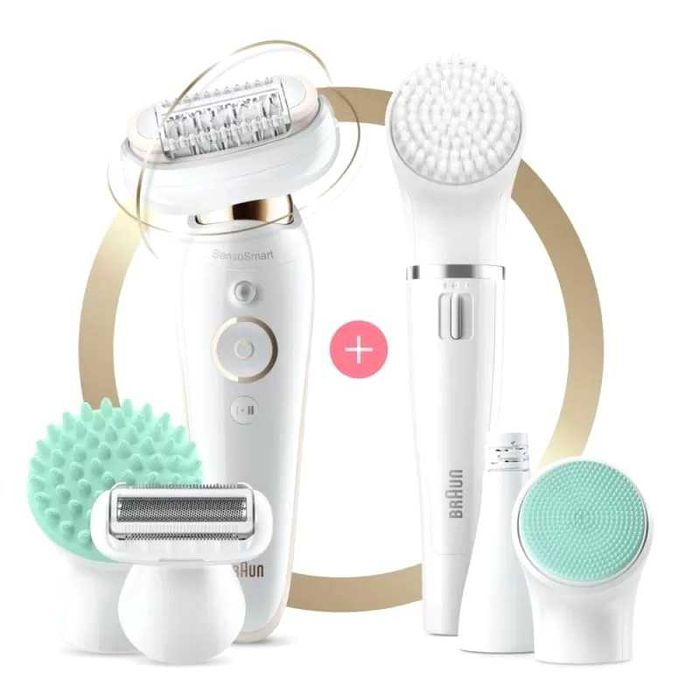 Епилатор Braun Silk-épil 9 Flex 9300 Пълен комплект за лице и тяло