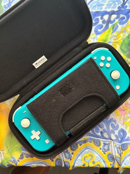 Nintendo Switch Lite Turcoaz + husă + 128GB microSD