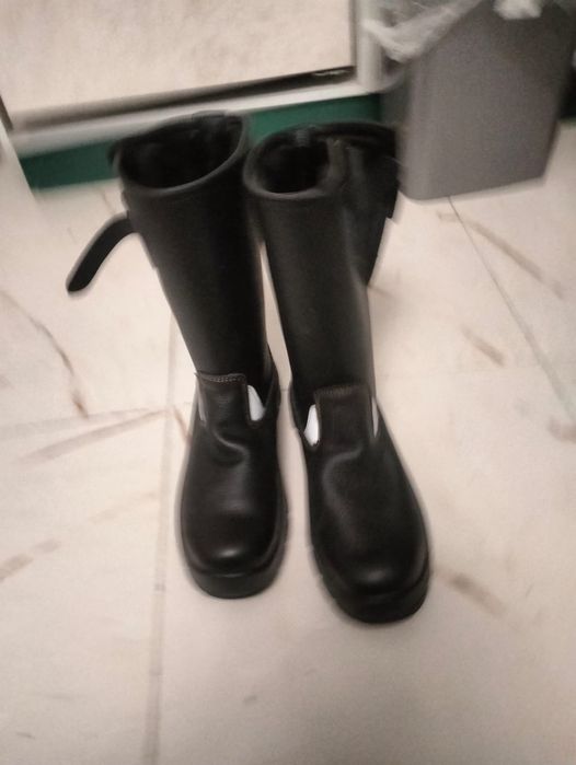 Сапоги кожаные зимние