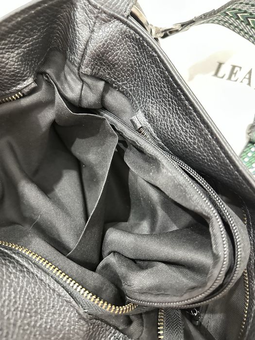 Кожаная сумка шопер