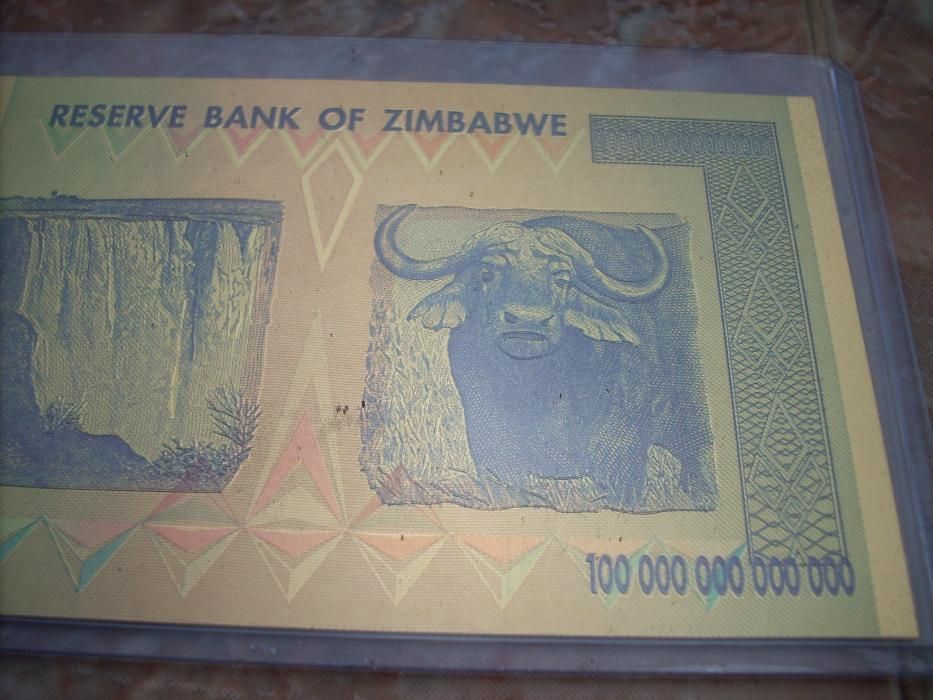 Банкнота Зимбабве - сто  трилиона долара