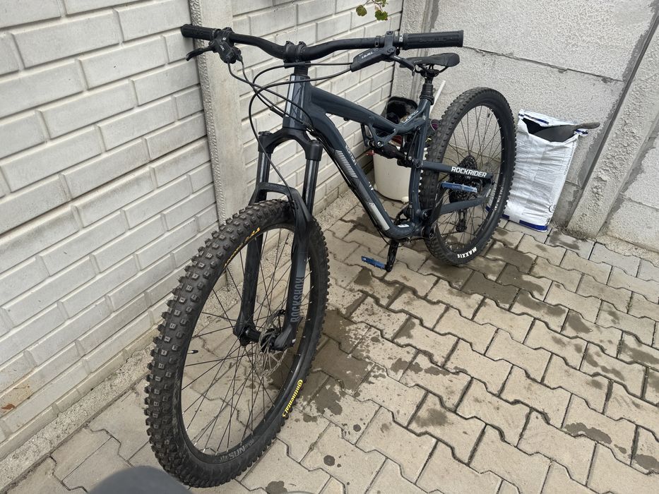 Bicicleta full suspension RockRider Am 50s
