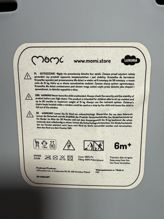 Scaun de masa pentru copii MOMI