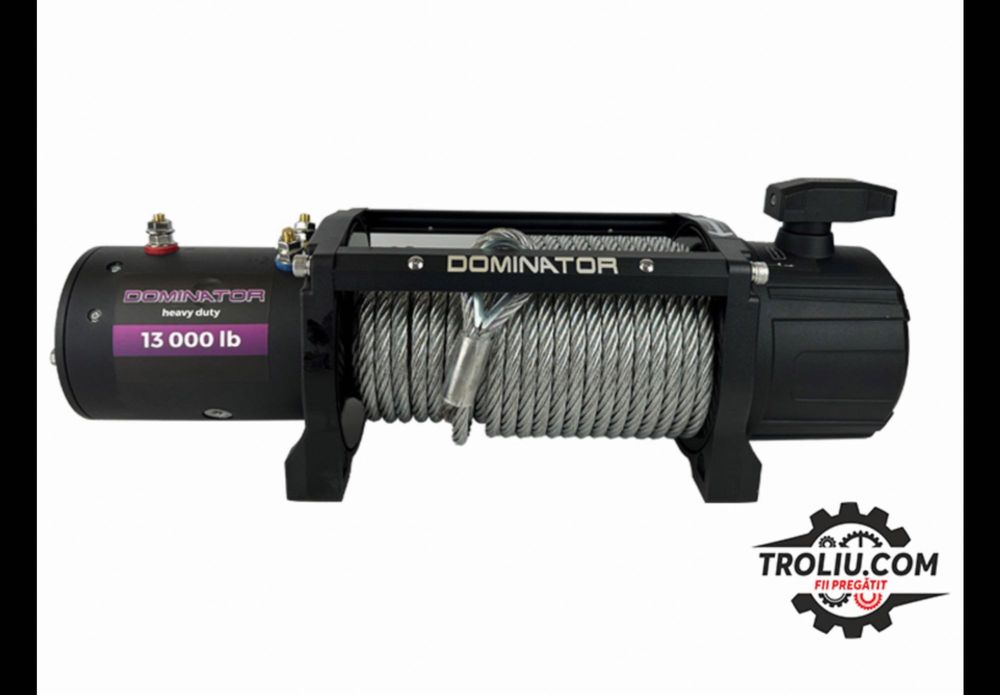 Troliu electric Dominator 13000 lb HD platforma 4x4 auto TOP PRODUS