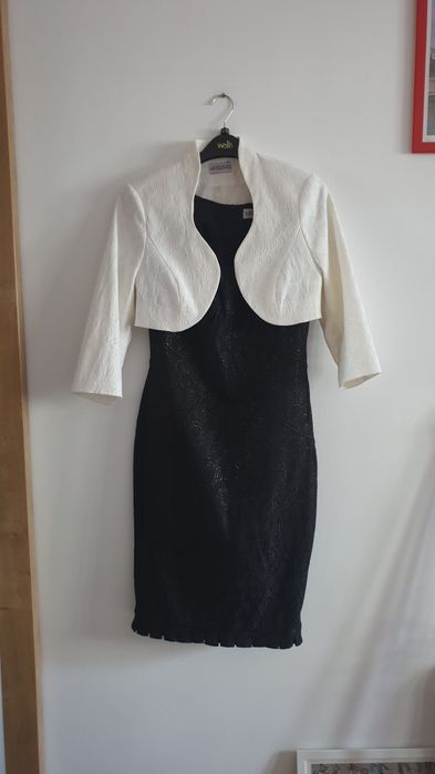 Costum de ocazie, rochie si bolero, S/M