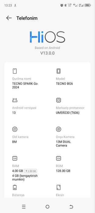 Tecno spark go 2024